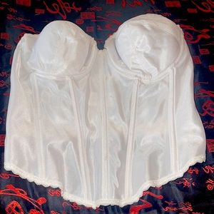 White undergarment bustier